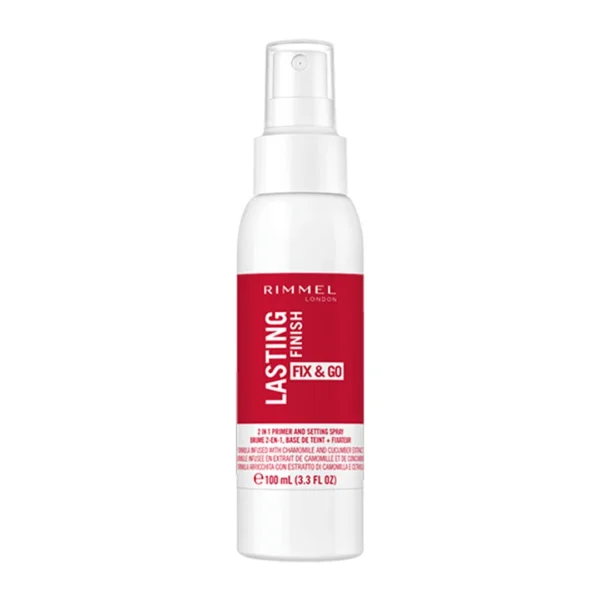 Rimmel London Insta Fix & Go baza pod makijaż i spray do utrwalania makijażu, 100 ml