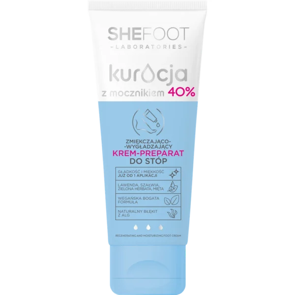 SheeFoot Kuracja z mocznikiem zmiękczająco-wygładzający krem-preparat do stóp - mocznik 40%, 75 ml