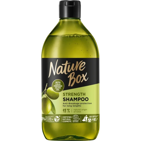 Nature Box Strength szampon do włosów Oliwka, 385 ml