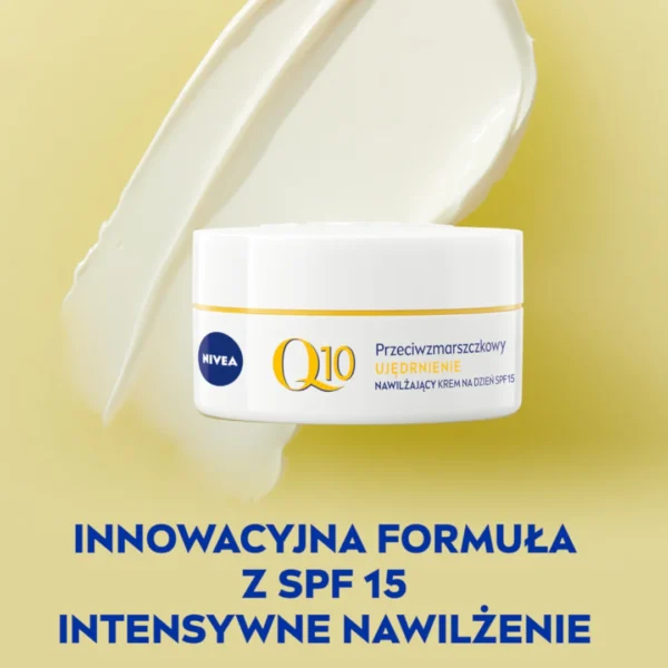 Nivea Q10 Ujędrnienie przeciwzmarszczkowy krem do twarzy na dzień z filtrem SPF 15, 50 ml - obrazek 6
