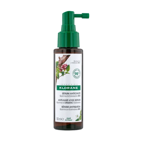 Klorane Chinina i Organiczna Szarotka serum przeciw wypadaniu włosów, 100 ml