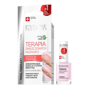 Eveline Cosmetics Nail Therapy Professional odżywka odbudowująca - terapia zniszczonych paznokci, 12 ml