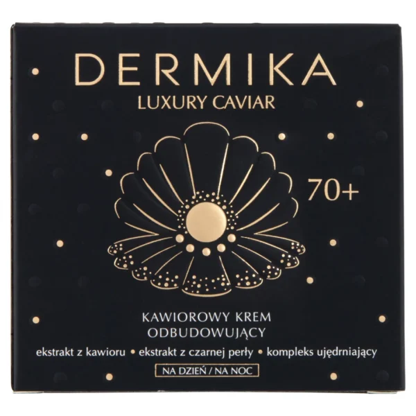 Dermika Luxury Caviar kawiorowy krem odbudowujący 70+, 50 ml