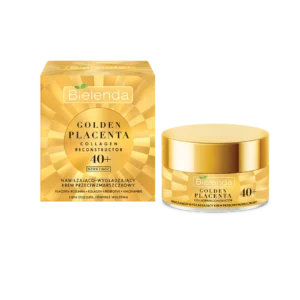 Bielenda Golden Placenta Collagen Reconstructor nawilżająco-wygładzający krem przeciwzmarszczkowy 40+, 50 ml