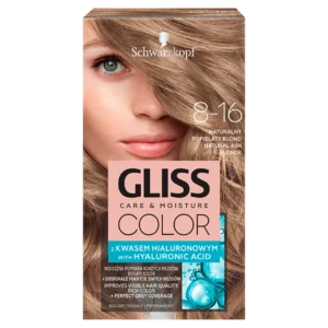 Schwarzkopf Gliss Color farba do włosów nr 8-16 Naturalny popielaty blond, 1 szt.