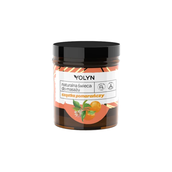 Yolyn naturalna świeca do masażu, cząstka pomarańczy, 120 ml