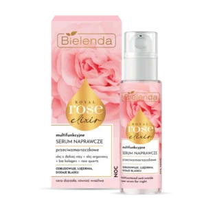 Bielenda Royal Rose multifunkcyjne przeciwzmarszczkowe serum naprawcze na noc, 30 ml