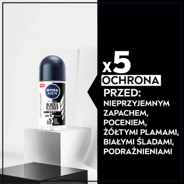 Nivea Men Black & White Power antyperspirant w kulce, 50 ml - obrazek 3