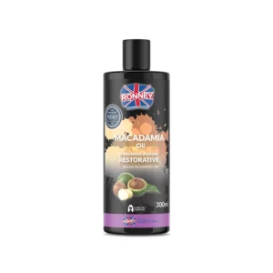 RONNEY Macadamia Oil Restorative Therapy Szampon wzmacniający do włosów suchych i osłabionych, 300 ml