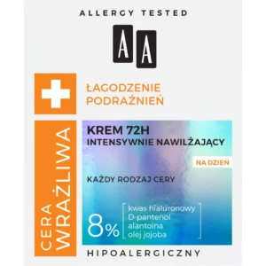 AA CERA WRAŻLIWA Krem intensywnie nawilżający na dzień, 15 ml