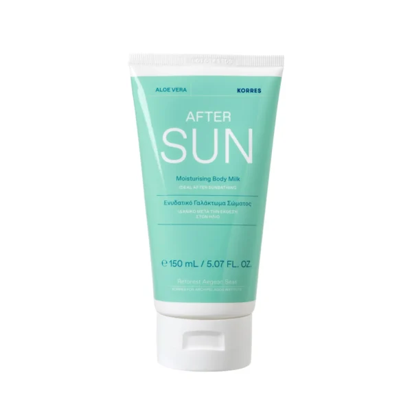 Korres Aloe Vera & After Sun nawilżające mleczko po opalaniu, 150 ml