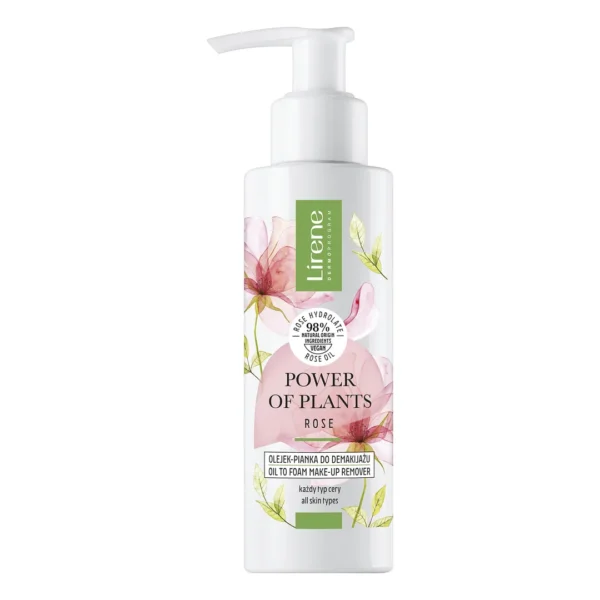 Lirene Power Of Plants Róża olejek-pianka do demakijażu, 145 ml