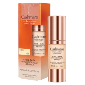 Cashmere Make-Up Blur Maxi Cover fluid-baza wygładzająco-kryjąca, 01 ivory, 30 ml
