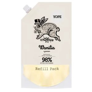 YOPE mydło w płynie wanilia i cynamon, Refill, 500 ml