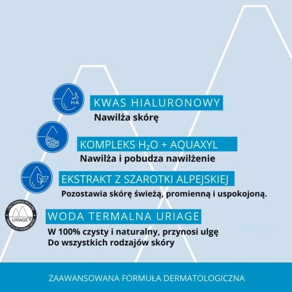 Uriage Eau Thermale maseczka aktywnie nawilżająca na noc, 50 ml - obrazek 7