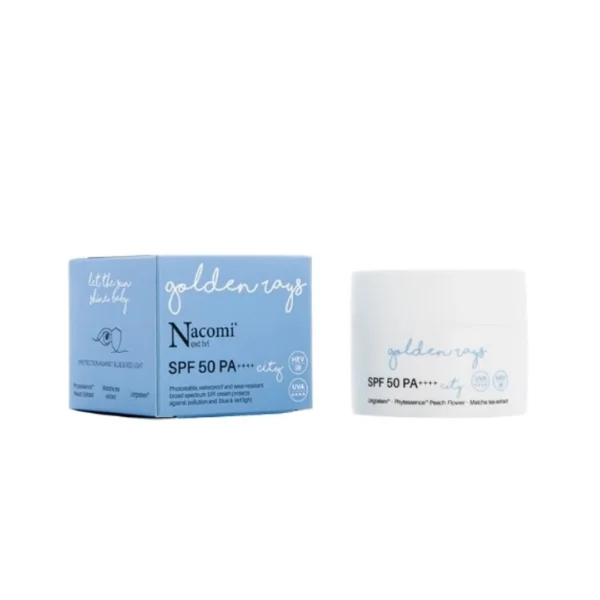 Nacomi Next Level Golden Rays City krem do twarzy SPF 50, 50 ml