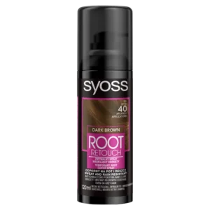 Syoss Root Retoucher zmywalny spray maskujący odrosty Ciemny Brąz, 120 ml