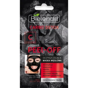 Bielenda Carbo Detox oczyszczająca maska węglowa PEEL-OFF, 2 x 6 g