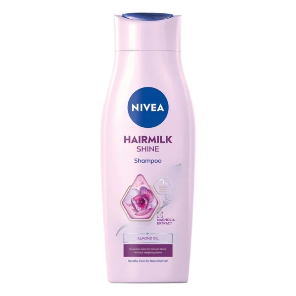 Nivea Hairmilk Natural Shine szampon do włosów, 400 ml - obrazek 3