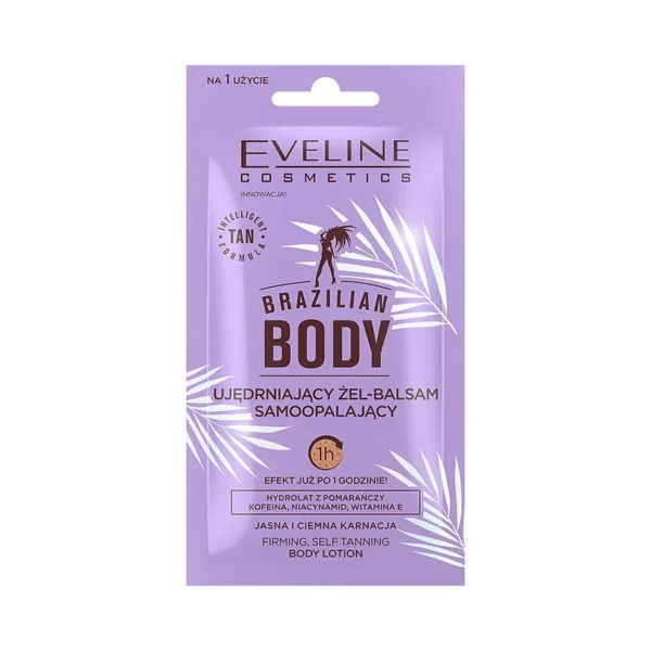 Eveline Cosmetics Brazilian Body ujędrniający żel-balsam samoopalający, 12 ml
