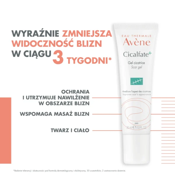 Avene Cicalfate żel na blizny, 30 ml - obrazek 3