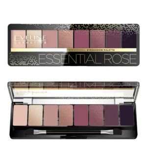 Eveline Cosmetics Professional Eyeshadow Palette Essential Rose paleta 8 cieni do powiek, 9,6 g