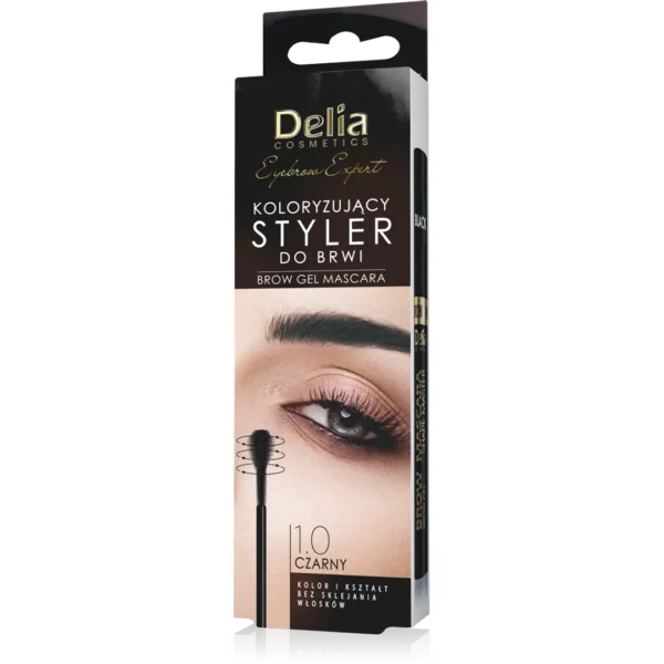 Delia Eyebrow Expert styler do brwi w butelce 1.0 Czarny, 11 ml
