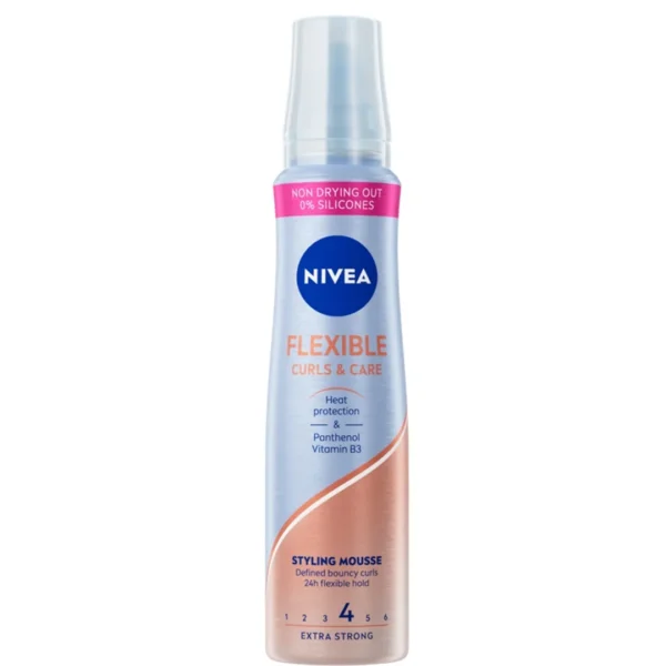 Nivea Flexible Curls & Care pianka do stylizacji włosów kręconych, 150 ml