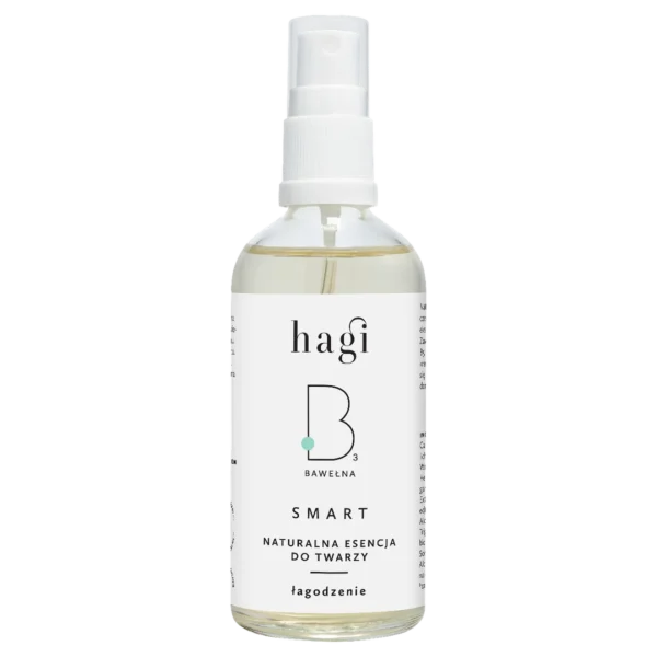 Hagi SMART Face Yoga B łagodząca esencja-tonik do twarzy z bawełną, 100 ml