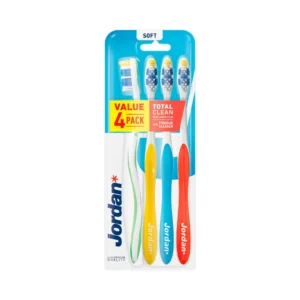 Jordan Total Clean szczoteczka do zębów, soft, 4 szt.