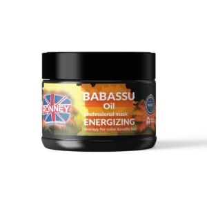 RONNEY Professional Mask Babassu Oil Energizing Therapy Maska energetyzująca do włosów farbowanych i pozbawionych blasku, 300 ml