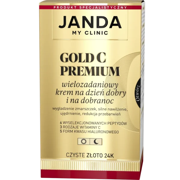 Janda My Clinic Gold C Premium wielozadaniowy krem na dzień dobry i na dobranoc, 50ml