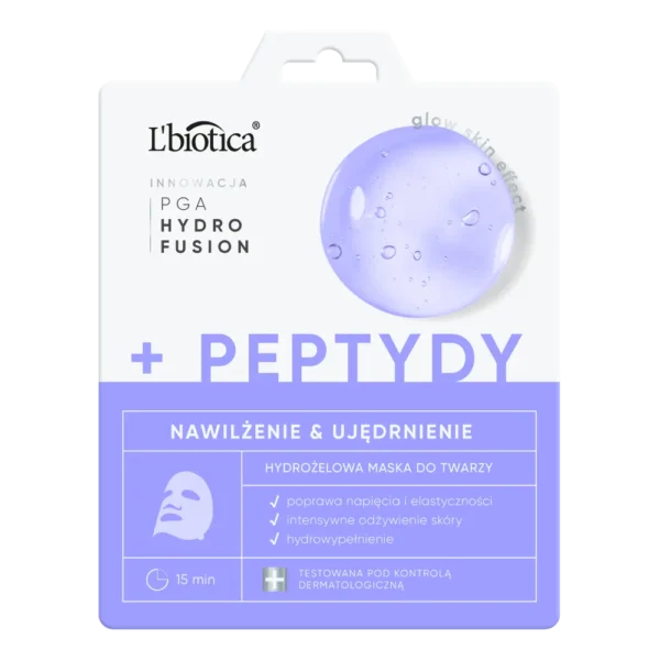 L`BIOTICA PGA Hydr Fusion + Peptydy Hydrożelowa maska do twarzy - nawilżenie i ujędrnię