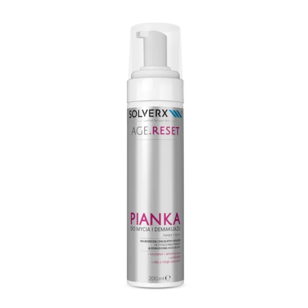 Solverx Age Reset Pianka do mycia twarzy i demakijażu, 200 ml