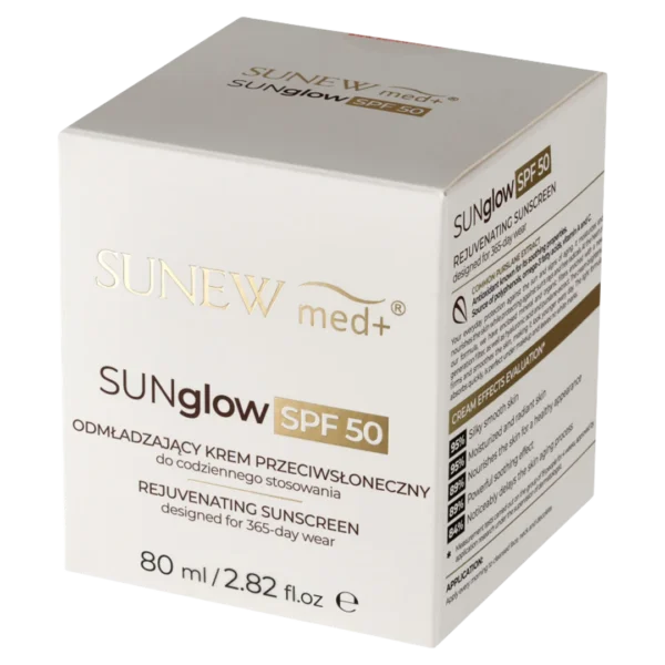 SunewMed+ Sunglow SPF 50 Odmładzający krem przeciwsłoneczny, 80 ml