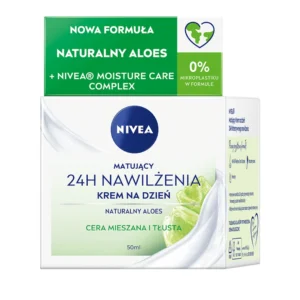 NIVEA 24H krem to twarzy na dzień dla cery mieszanej i tłustej, 50 ml