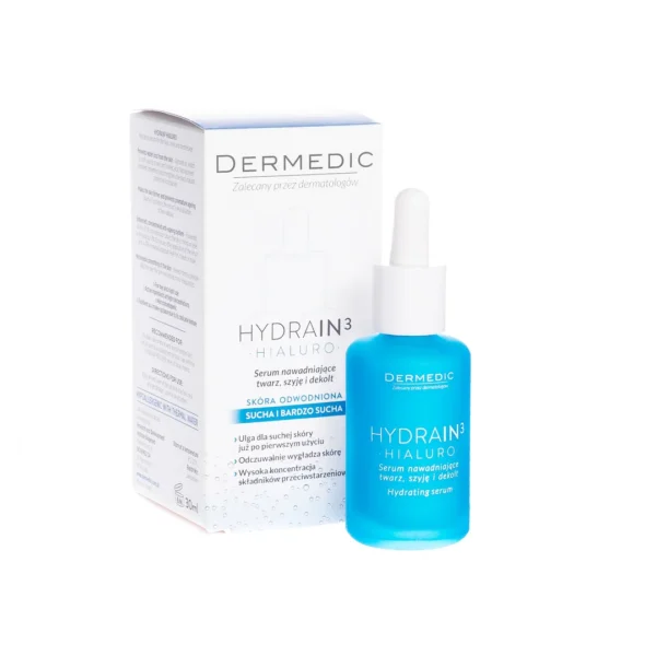 Dermedic Hydrain 3 Hialuro serum nawadniające, 30 ml - obrazek 2