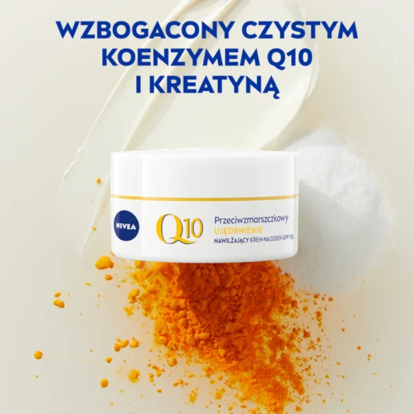 Nivea Q10 Ujędrnienie przeciwzmarszczkowy krem do twarzy na dzień z filtrem SPF 15, 50 ml - obrazek 3