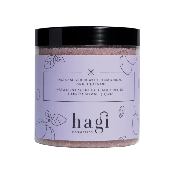 Hagi naturalny scrub do ciała z olejem z pestek śliwki i jojoba, 300 g