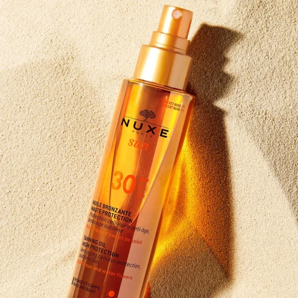 Nuxe Sun ochronny olejek do opalania twarzy i ciała SPF 30, spray 150 ml