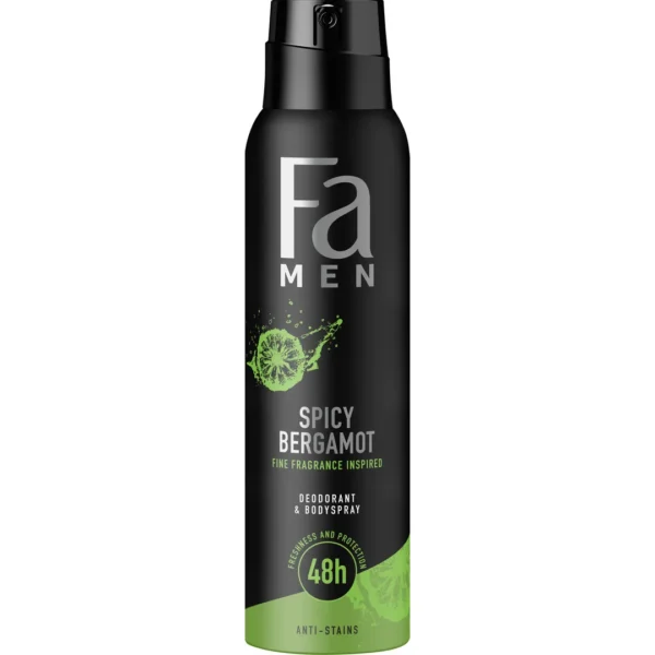 Fa Men Deo Spray Spicy Bergamot dezodorant, 150 ml