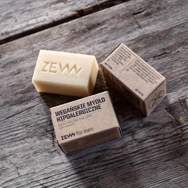 ZEW for men wegańskie mydło hipoalergiczne do twarzy i ciała, 85 ml - obrazek 6