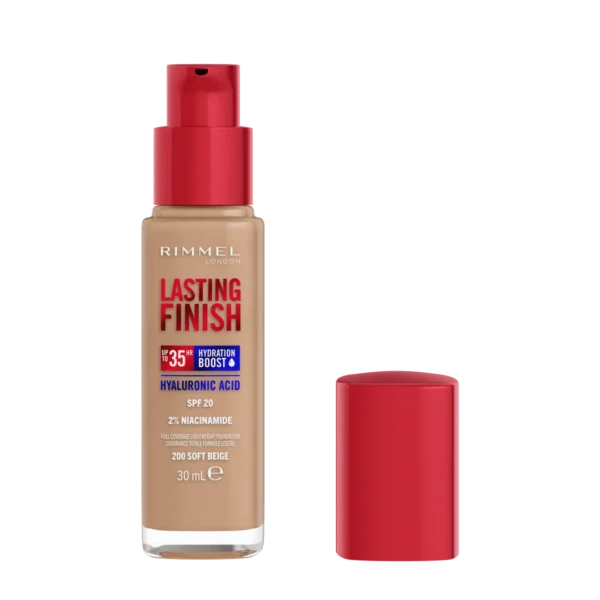 Rimmel Lasting Finish Foundation Podkład do twarzy nr 200 Soft Beige, 30 ml - obrazek 3