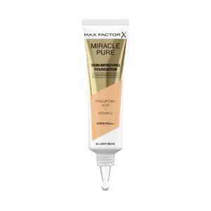 Max Factor Miracle Pure Skin Podkład poprawiający kondycję skóry nr 32 Light Beige, 30 ml