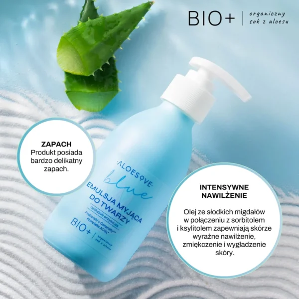 Aloesove Blue emulsja do mycia twarzy, 190 ml - obrazek 7