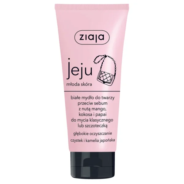 Ziaja Jeju mydło do twarzy przeciw sebum, 75 ml