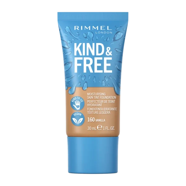 Rimmel Kind & Free wegański podład nawilżający do twarzy 150 Rose Vanilla, 30 ml
