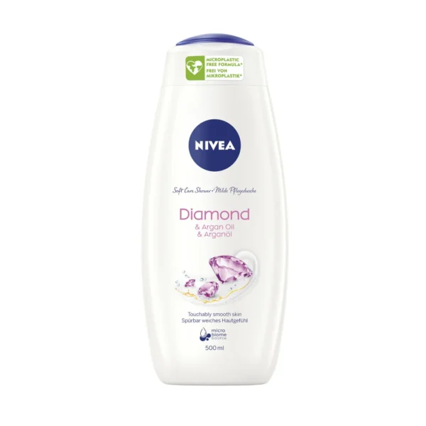Nivea Diamond & Argan Oil kremowy żel pod prysznic, 500 ml - obrazek 2