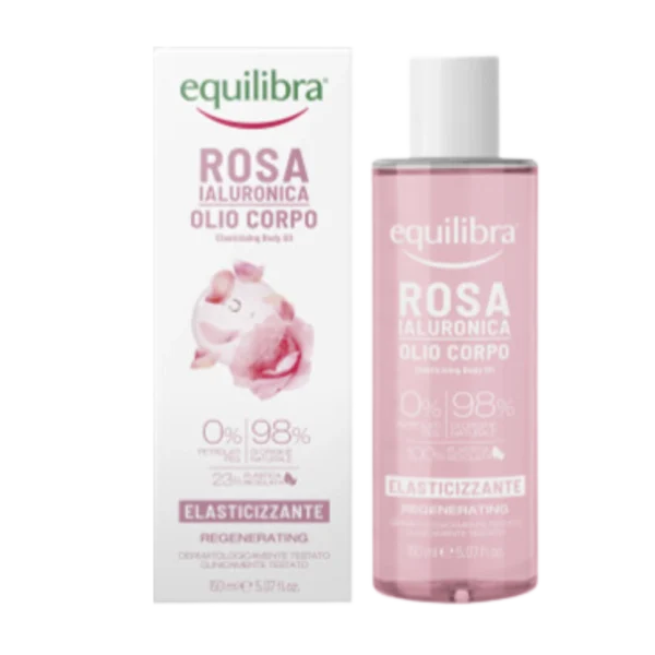 Equilibra różany olejek do ciała z kwasem hialuronowym, 150 ml