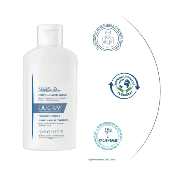 Ducray Kelual DS szampon do postępowania w ciężkich stanach łupieżowych, 100 ml - obrazek 6